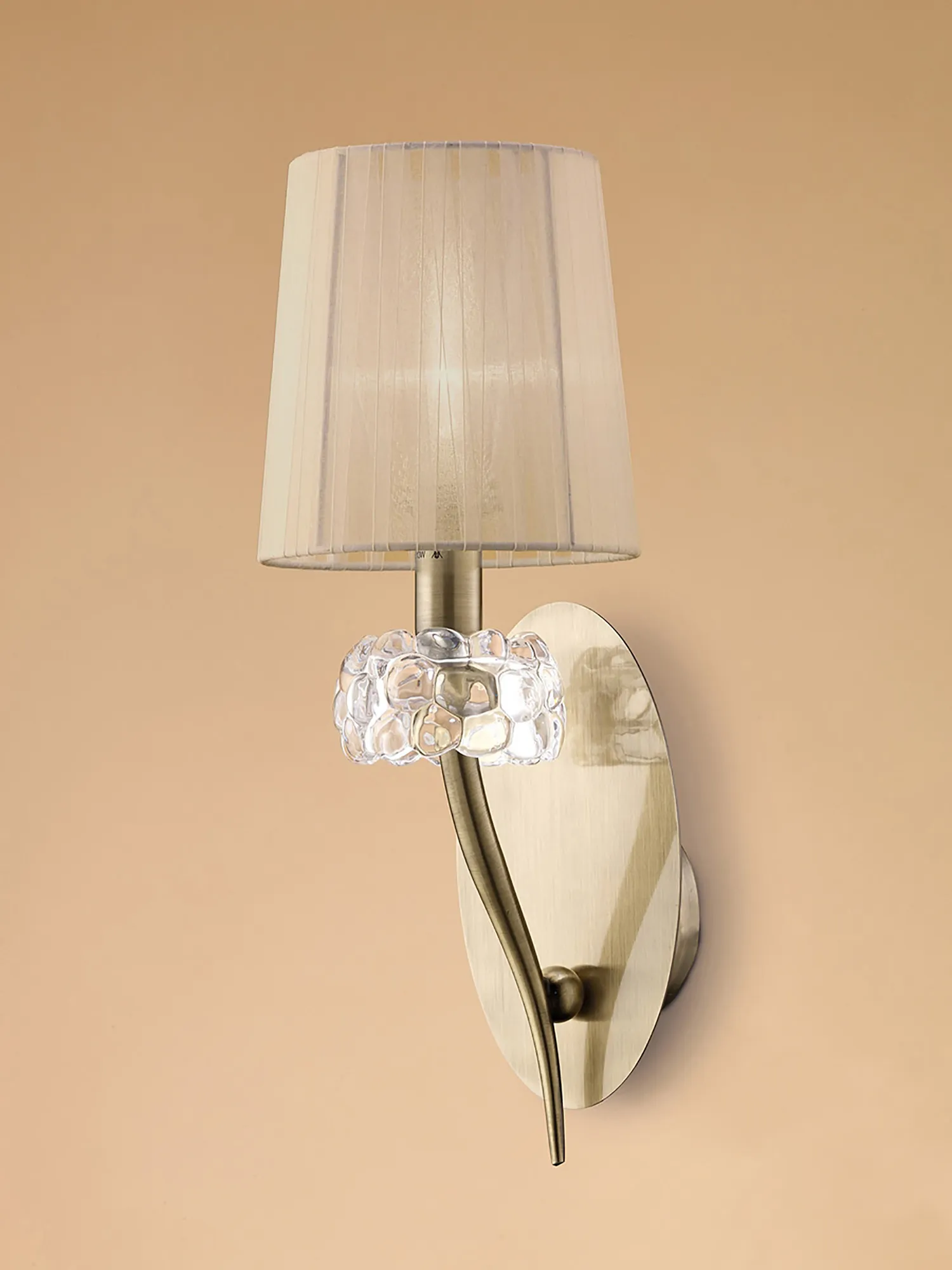 Loewe Antique Brass-Soft Bronze Wall Lights Mantra Armed Wall Lights